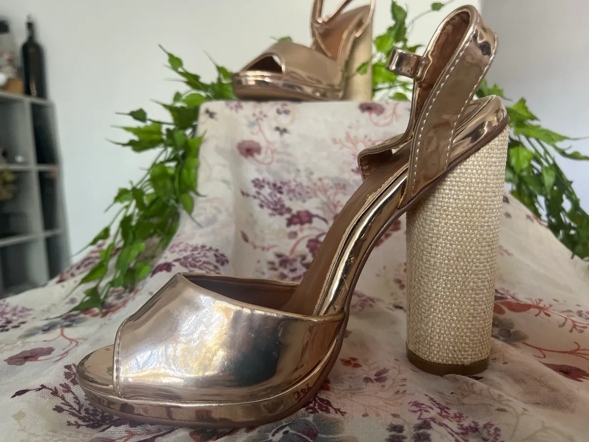 The Fix Metallic Bronze Stiletto Ankle Boots – Size 4 – Brand New